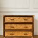 Rattan and vintage bamboo chest of drawers