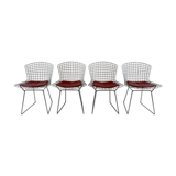 Set of 4 chrome side chairs Bertoia from Knoll, c.1960