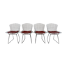 Set of 4 chrome side chairs Bertoia from Knoll, c.1960