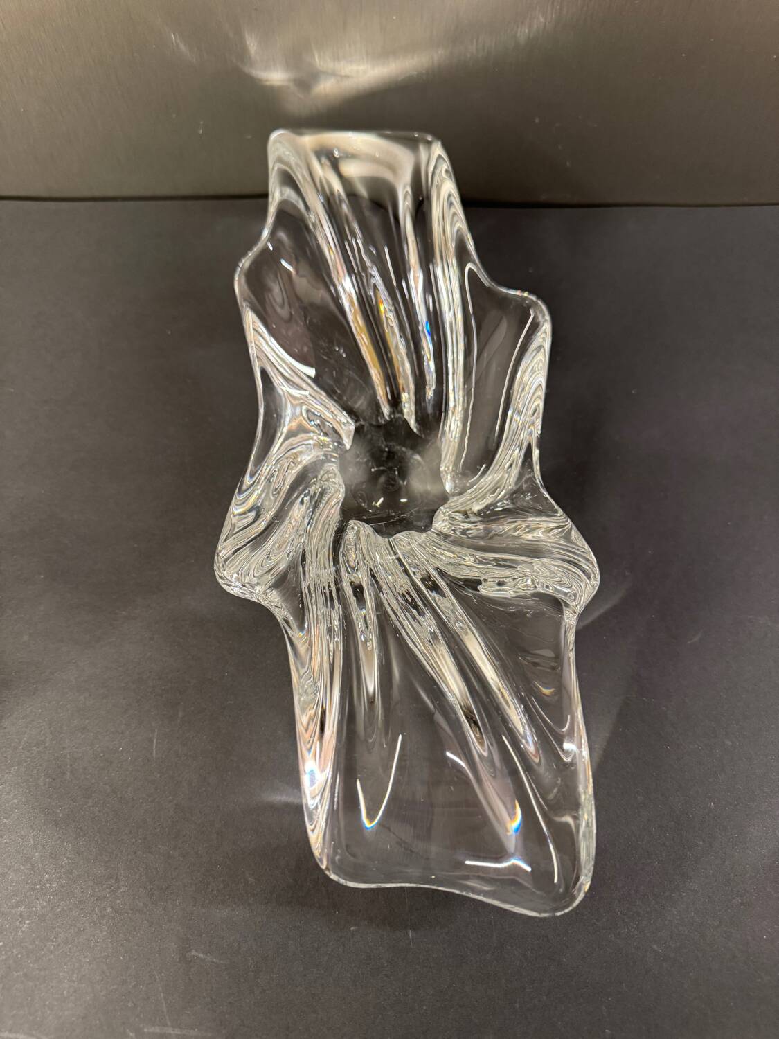 Baccarat stamped trinket tray/centerpiece