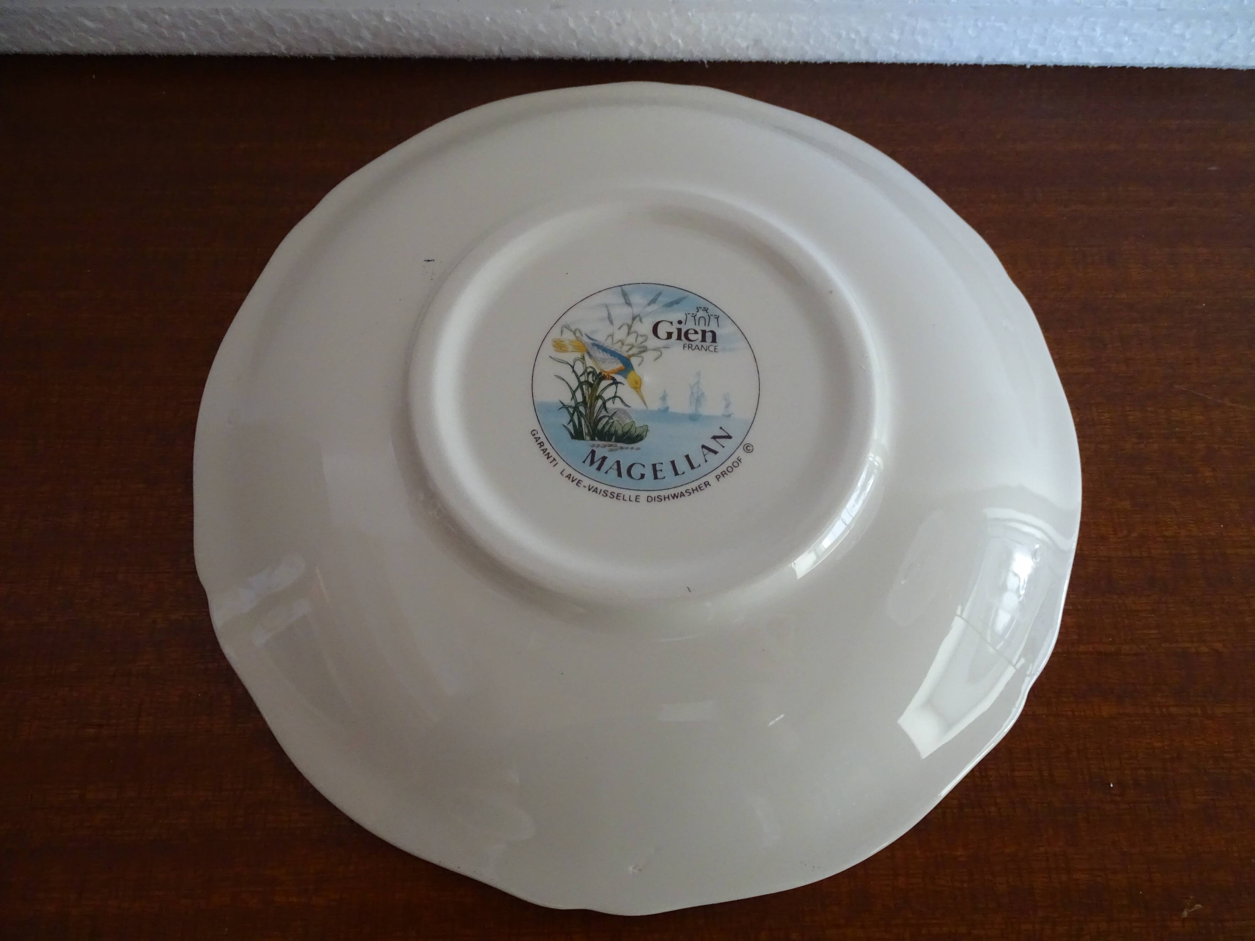 Earthenware lunch cups by Gien MAGELLAN - With box
