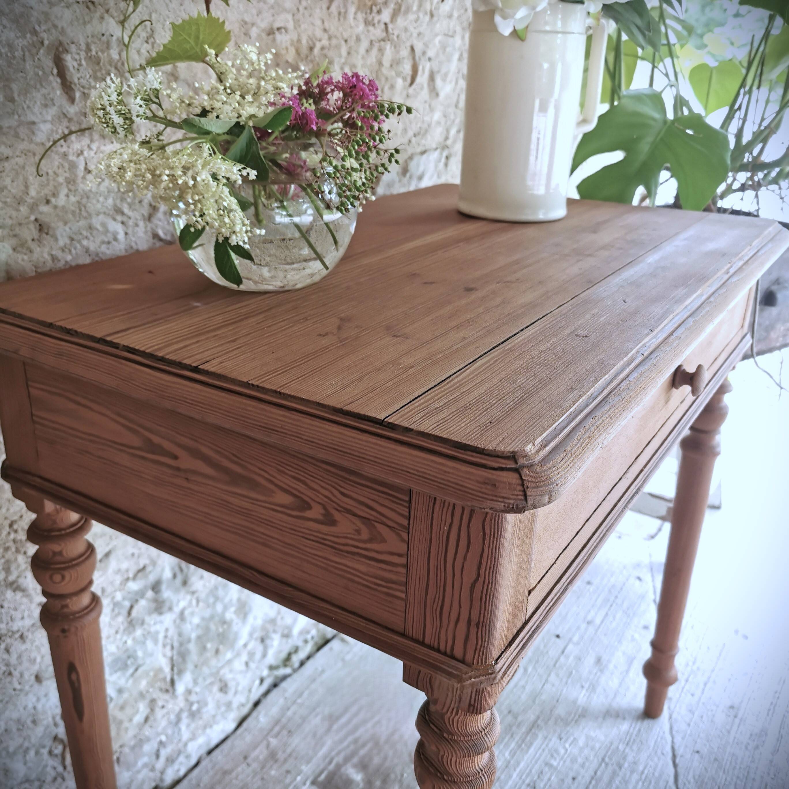 Louis Philippe style pitch pine side table