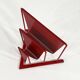 Red magazine rack by Markus Börgens for D-Tec, 1980