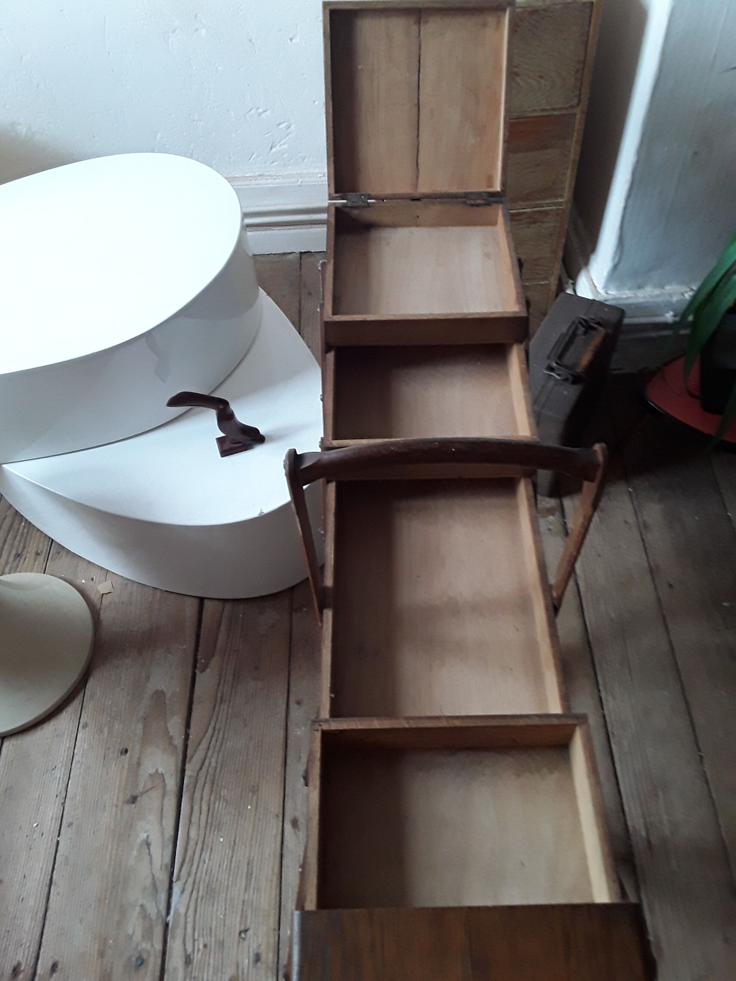 Vintage wooden seamstress