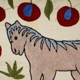 Vintage Turkish rug, hand-knotted, 50x92cm.