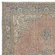 Vintage Handmade Wool Area Rug. One of a kind Turkish Carpet with Medallion Design