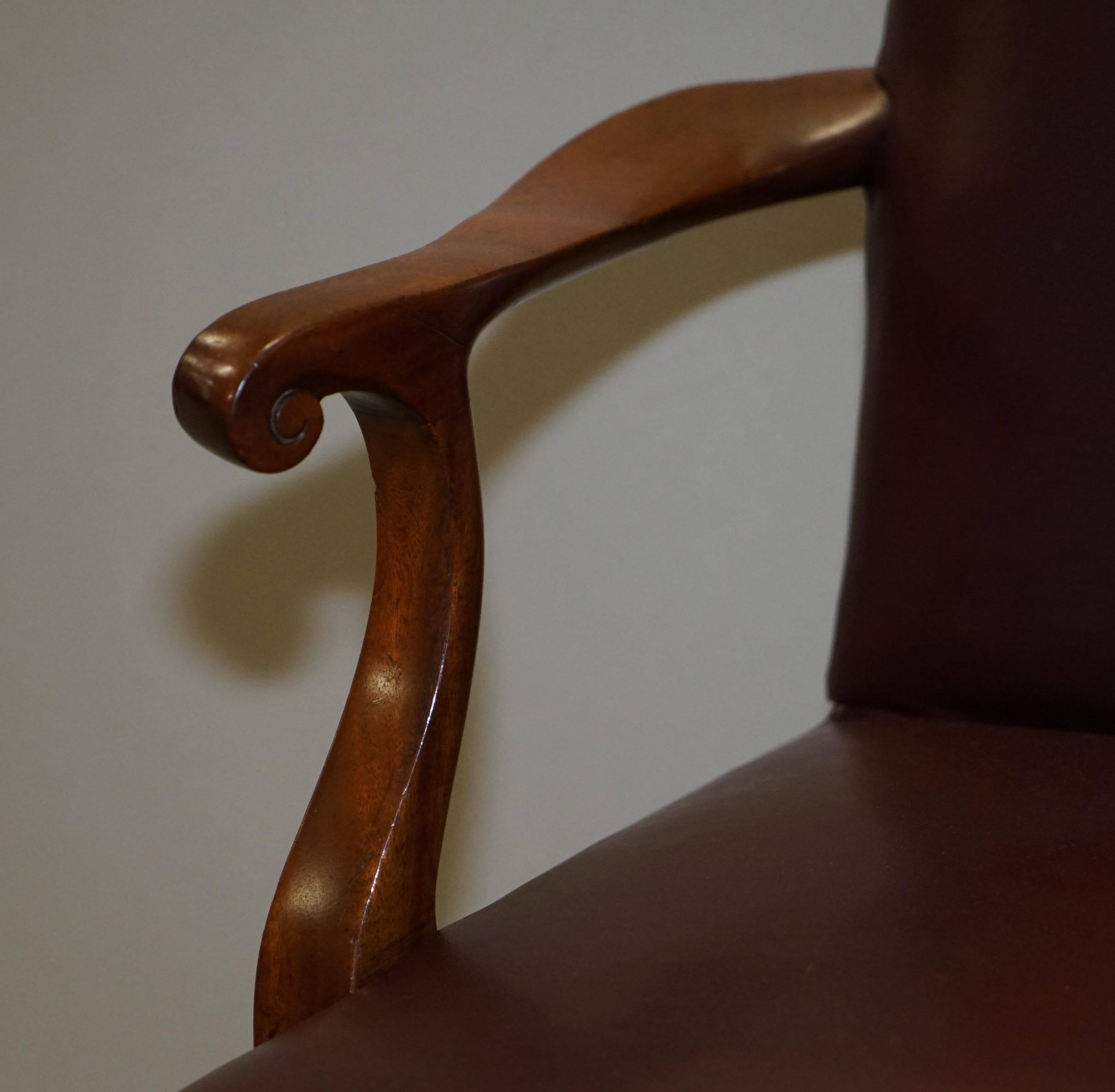 Carver office chair in Spencer House leather