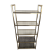 Artelano shelf in metal and smoked glass