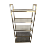 Artelano shelf in metal and smoked glass
