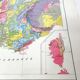 Old map of France from 1950 43x43cm