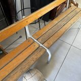 Old nursery school bench with backrest