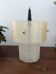 Plexiglas pendant light, two-tone ribbed plastic, 1970