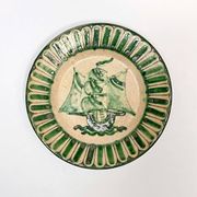 4 Vietri plates decorated by Fabbrica Ceramica Avallone, 1930s