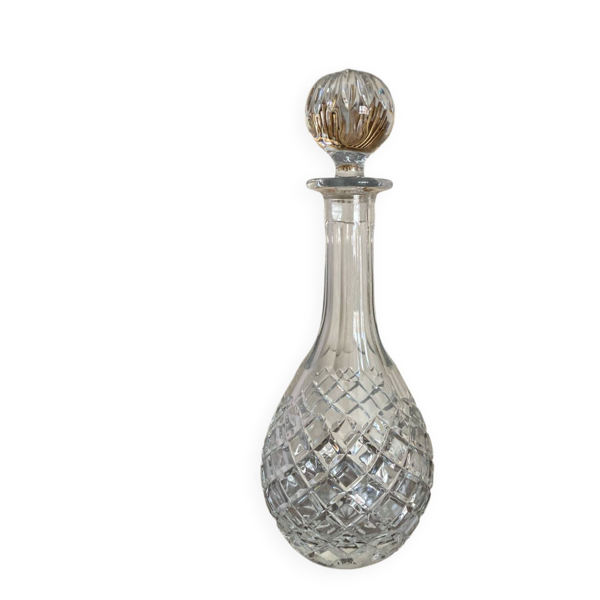 Cut crystal carafe