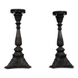 Pair of Bronze Pedestals, Italy, 19th Century