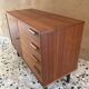 vintage storage unit in light walnut