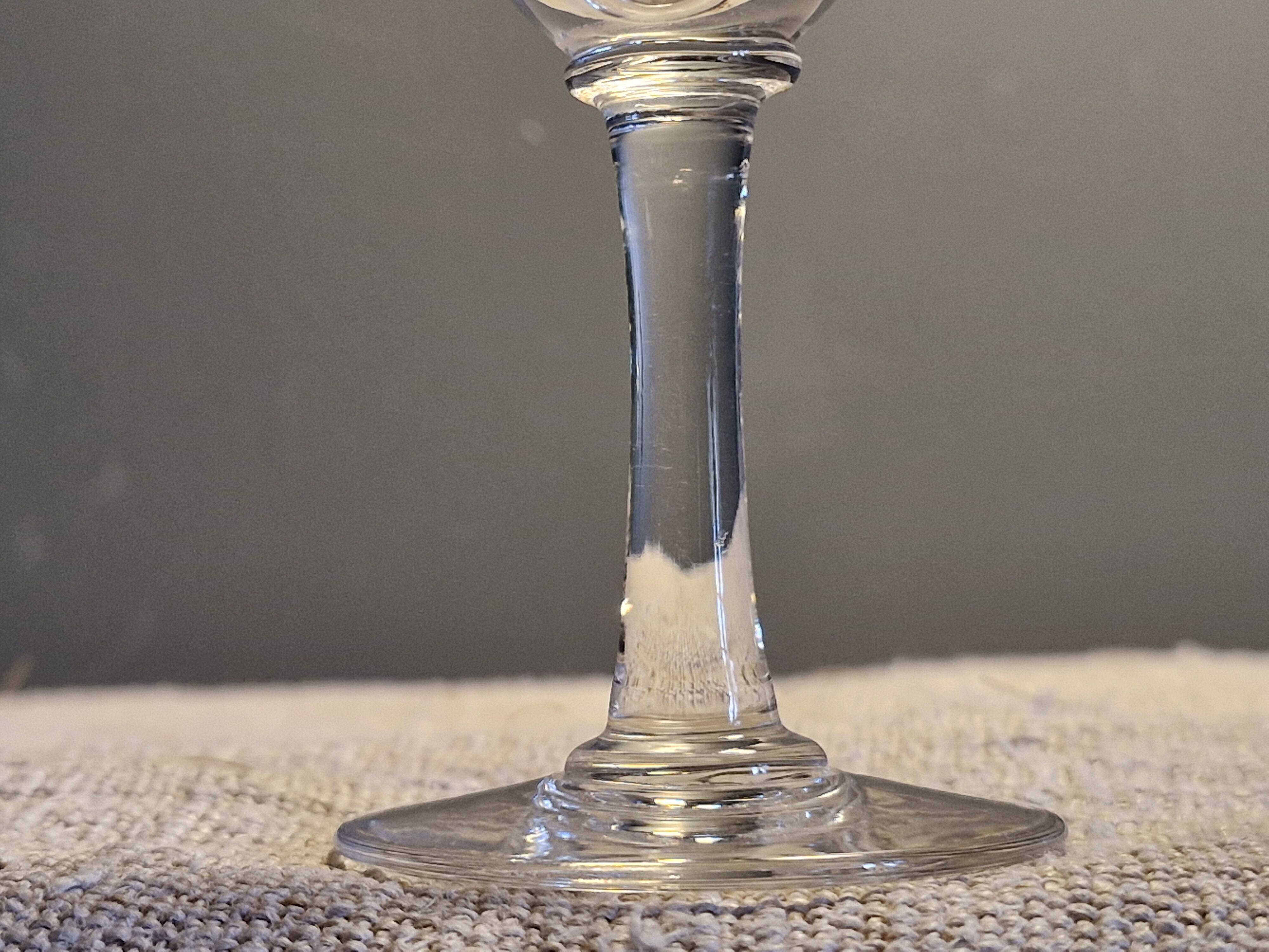 Baccarat 10 small antique glasses for white wine/port