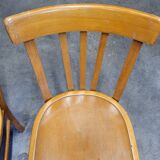 Series of 4 vintage luterma bistro chairs 1950