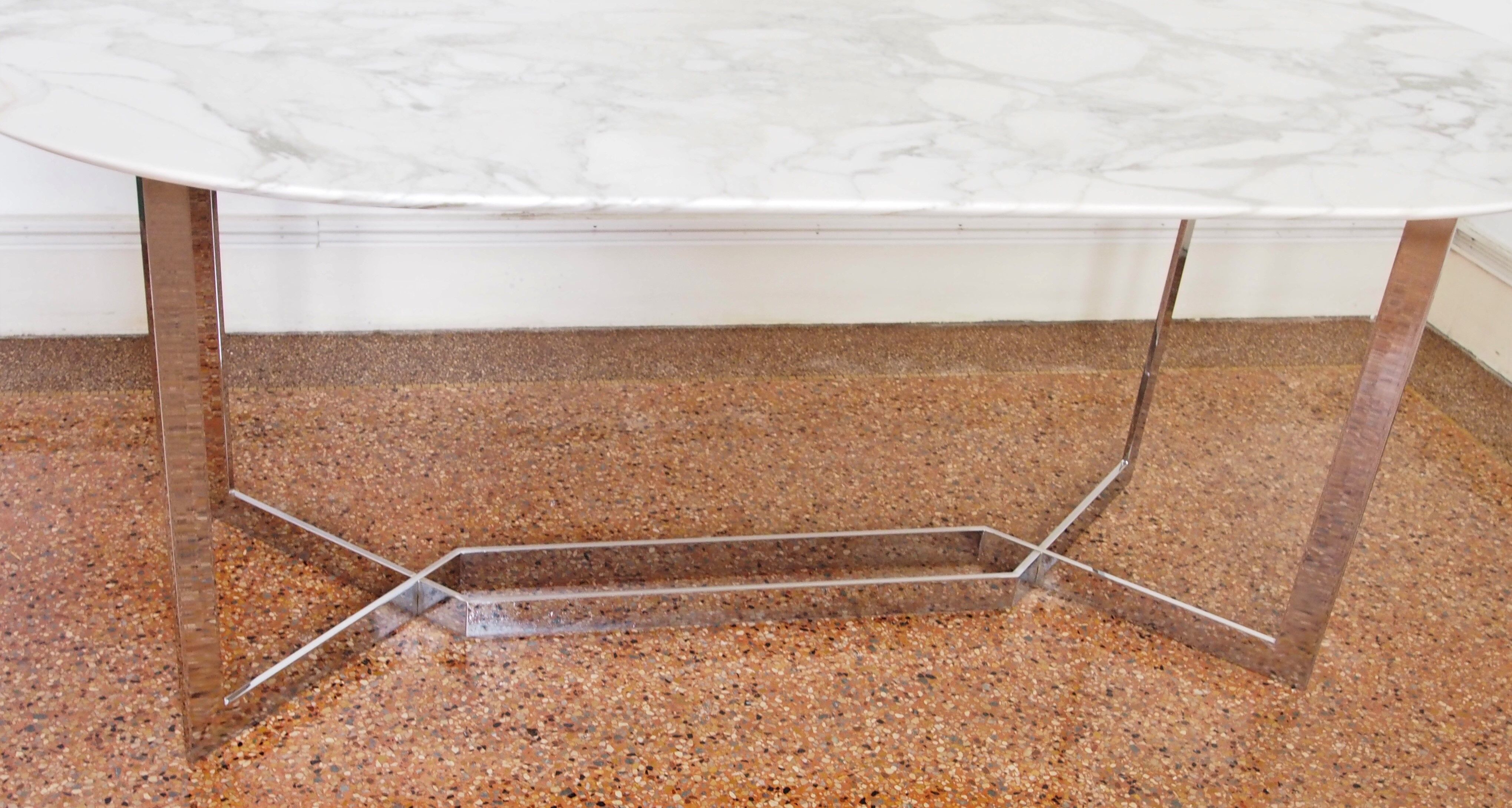 Dining room table marble Paul Legeard