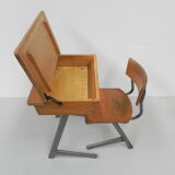 Desk and chair, industrial