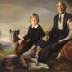 Portrait de famille signé Francisco Ribera et daté de 1972