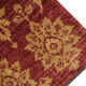 Modern deep red wool rug, classic handwoven carpet- 143x205cm