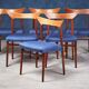 Vintage Teak Dining Chairs by Kurt Østervig, 1960s, Set of 6