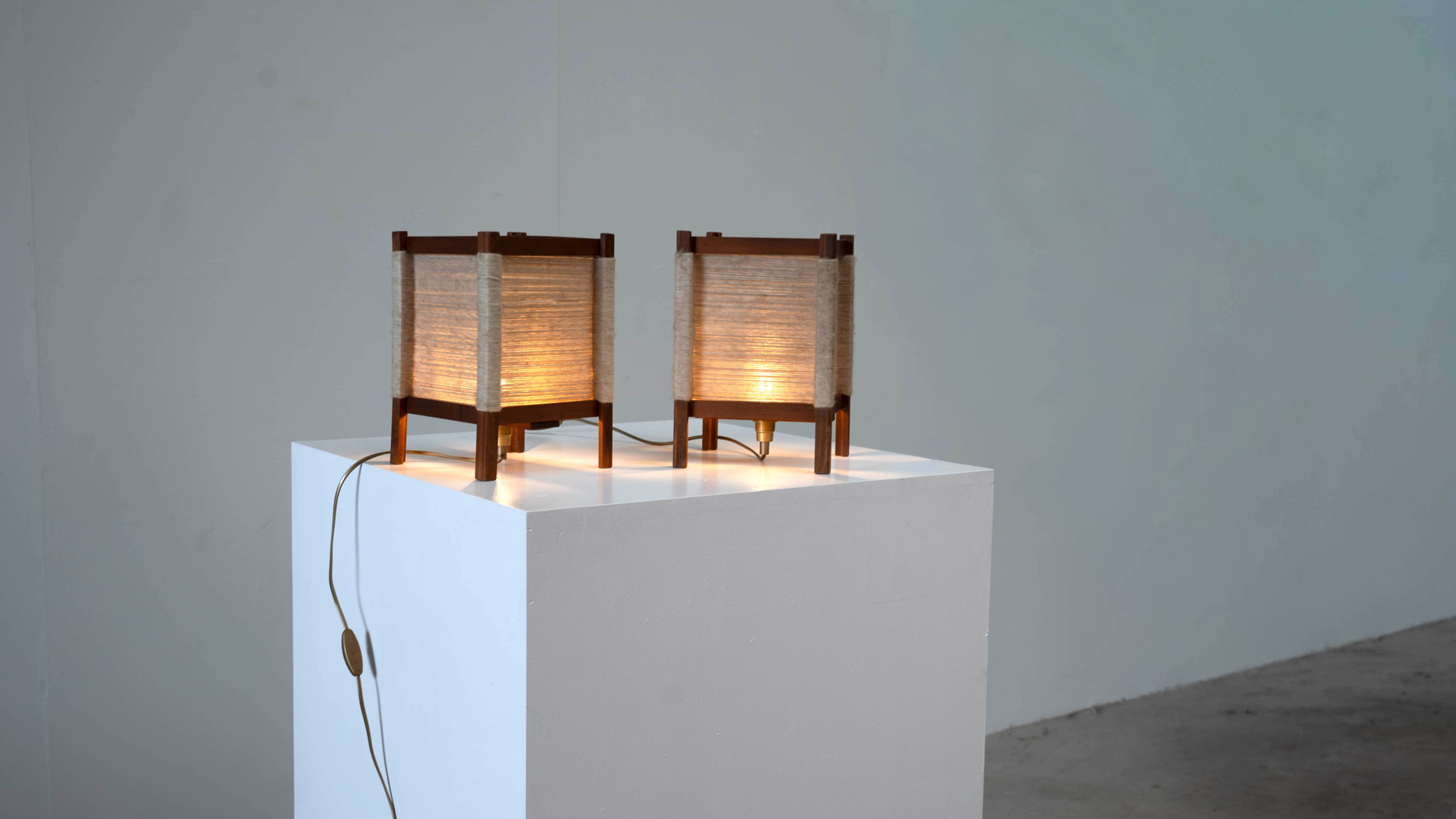 Set of two French table lamps