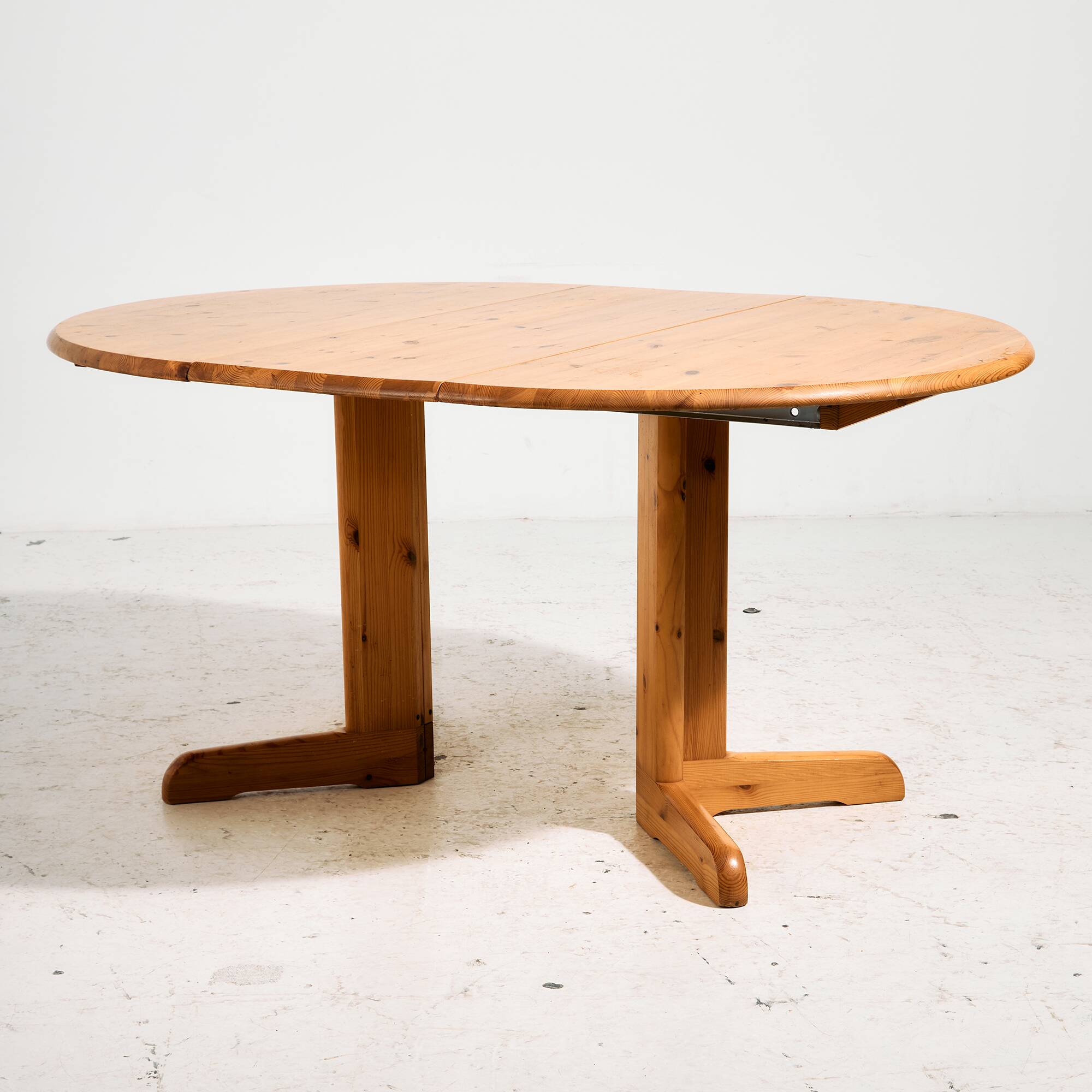 Pine dining set by Rainer Daumiller, Set of 7