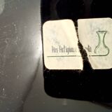 Lacquered Black with Colored Details Ceramic Vide-Poche by Ars Deruta, Ital