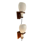 Pair of Scandinavian wall lights
