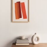 Abstract illustration - painting B56 signed Eawy