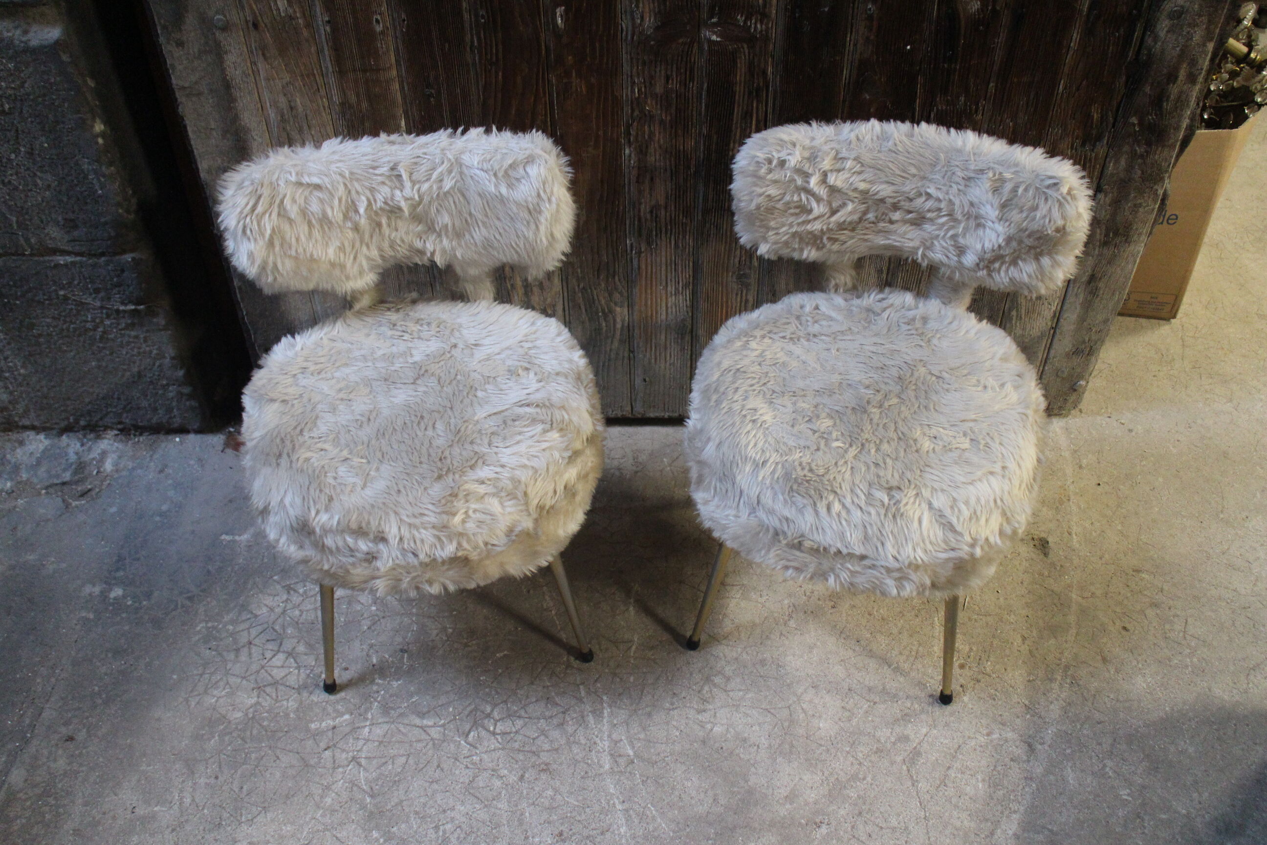 Pair of moumoute chairs