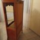 Solid wood display cabinet.