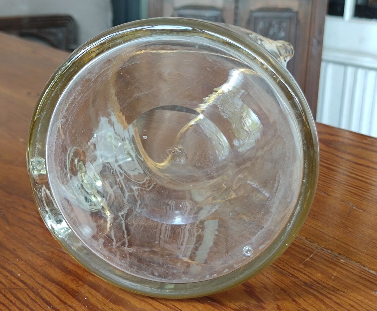 Pichet vintage original/verre soufflé