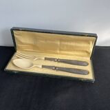 Covered with fish service, stuffed silver, Ivorian, France