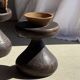 Pawn Brown - Stool, side table in the shape of a brown pawn.