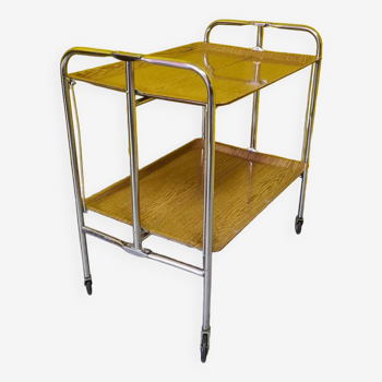 Collapsible Chrome Serving Trolley, 1970s