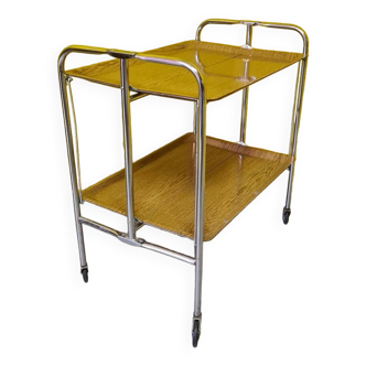 Collapsible Chrome Serving Trolley, 1970s