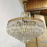 Vintage chandelier 8 lights and brass