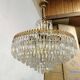 Vintage chandelier 8 lights and brass