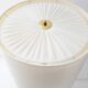 Chic living room lamp golden brass & faux leather 1970 adjustable height 70s 70'
