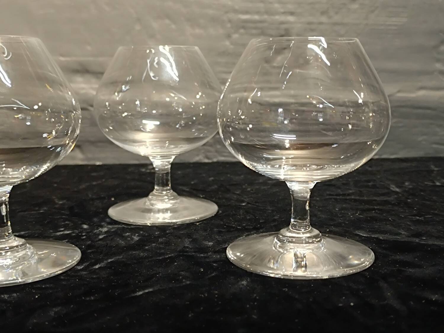 6 Baccarat brandy glasses