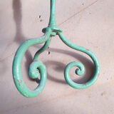 Small green metal side table - mid 20th century