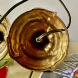 Paire de lampes en laiton vintage