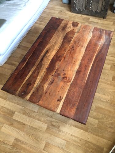 Coffee table made of recycled wood