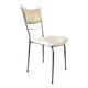 Vintage cream faux leather chair