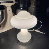 Murano table lamp, opaline glass