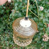 Pendant Lamp Aged Pink Glass