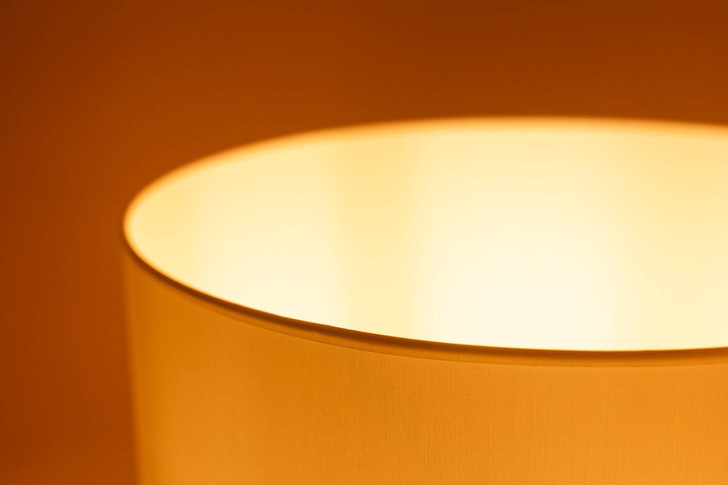 Pair of orange glass lamps. 1970s.